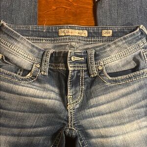 BKE Women's Flare Jeans in Faded Blue